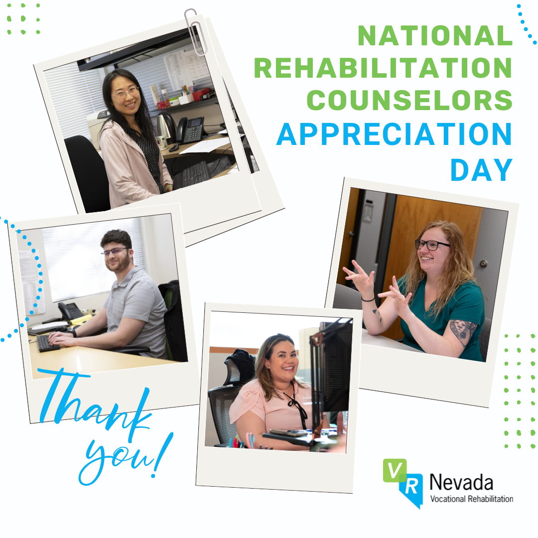 National Rehab Counselors Appreciation day thank you
various poloroids of VR counselors