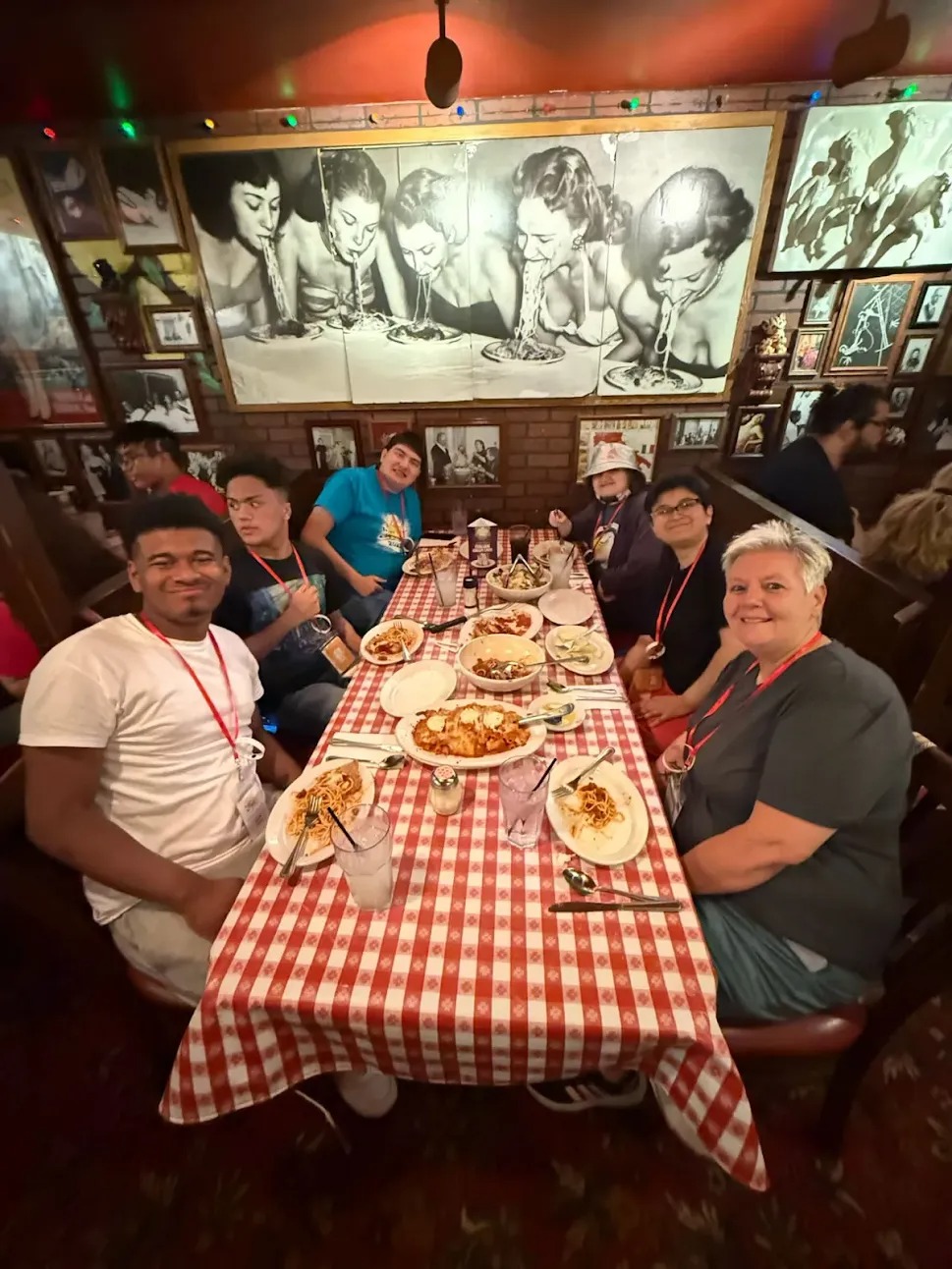 students at buca di beppo