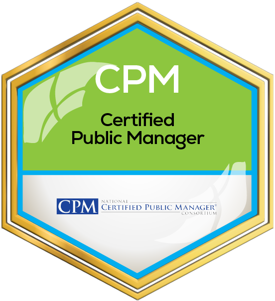 Certified Public Manager badge