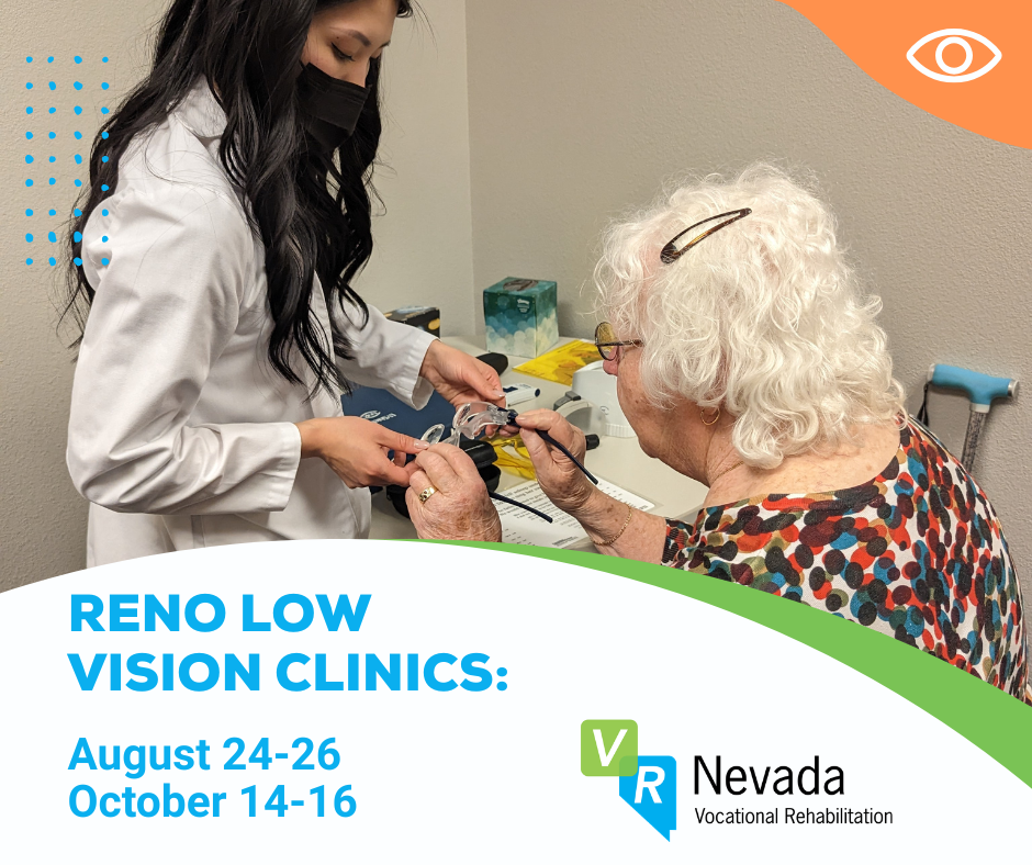 Upcoming Reno low vision Clinics